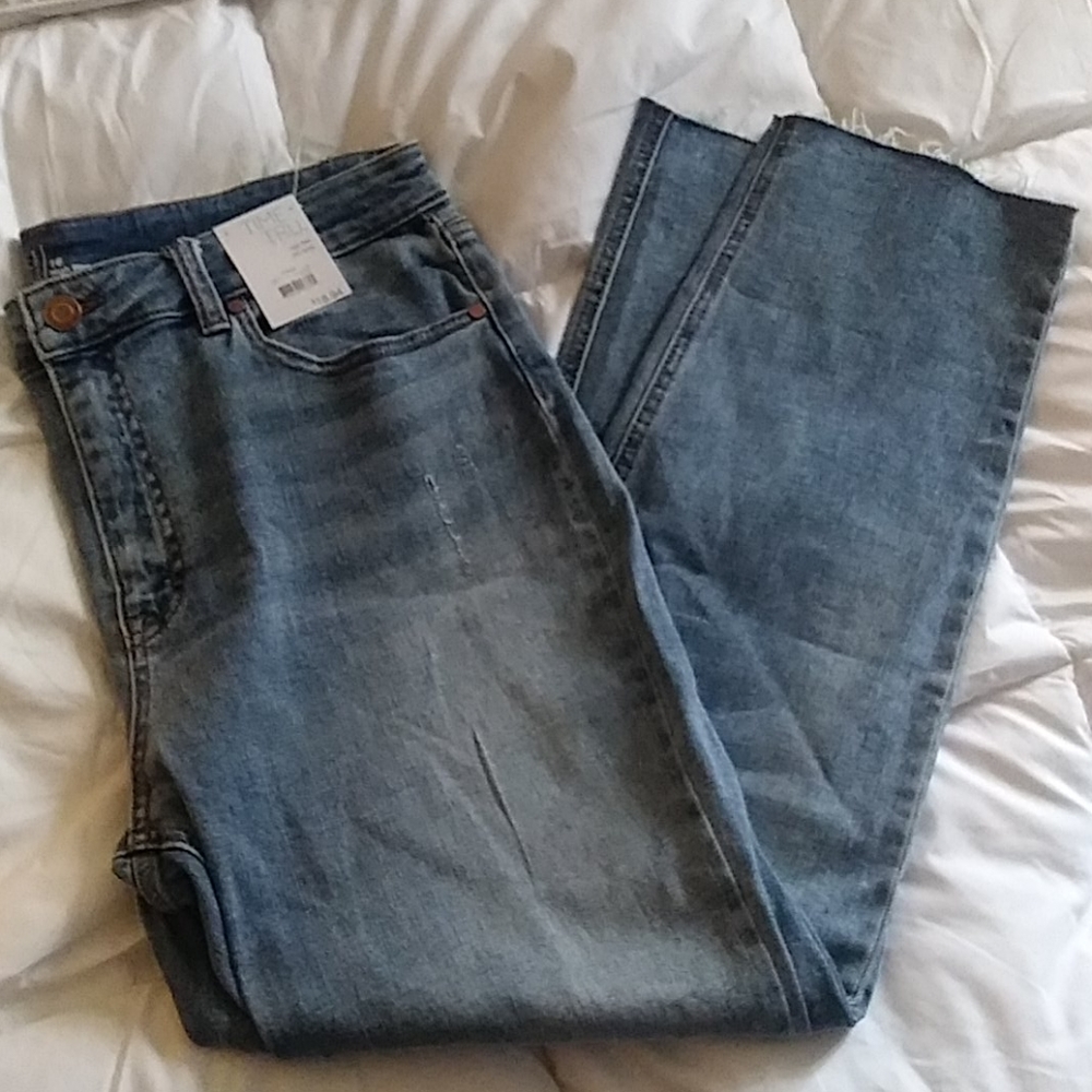 Womens High Rise Slim Ankle Jeans